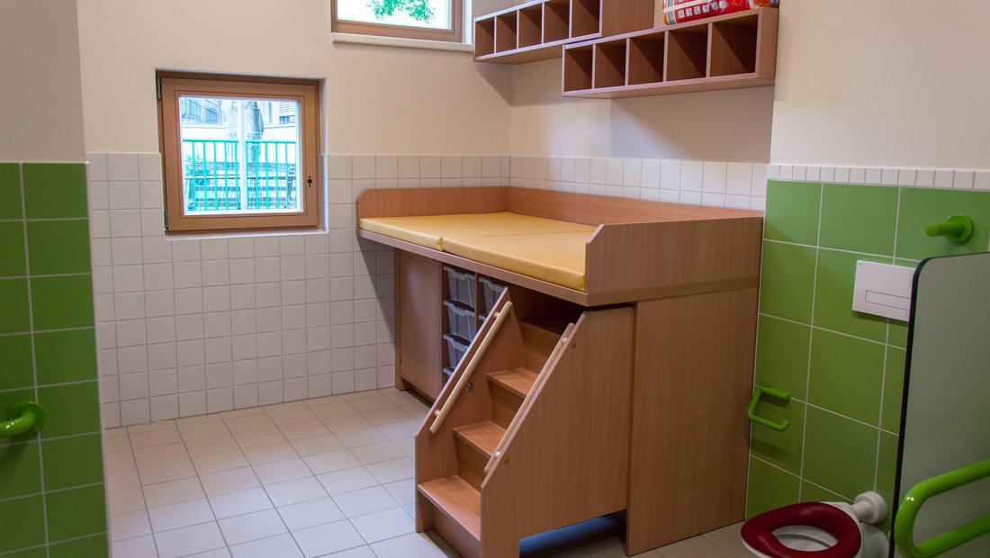 Wickelraum und Toilette Lebenshilfe Dresden.